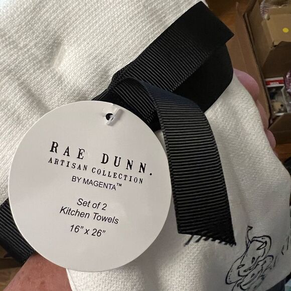 Rae Dunn Halloween Collection Kitchen Towels Set of 2 - Picture 3 of 6